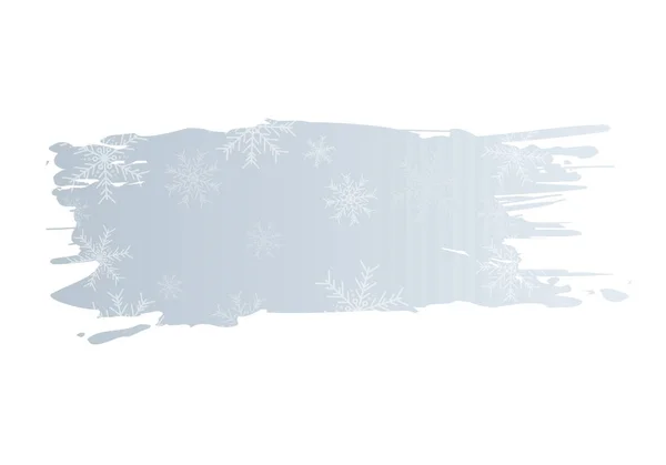 Boże Narodzenie tła projekt pędzel i śnieżynka z kopii przestrzeni wektorowej — Wektor stockowy