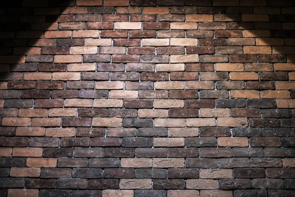 Fond texture brique avec lumière — Photo