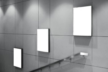 Duvar boş reklam panoları poster