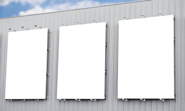 Boş billboard veya poster şehir