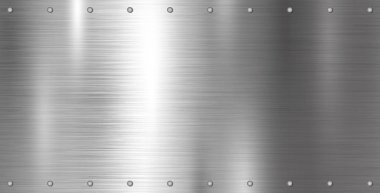 Gümüş metal desen arka plan vektör çizimi