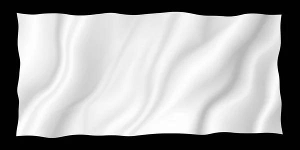 Tecido branco isolado em fundo preto com espaço de cópia — Fotografia de Stock