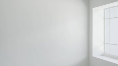 Oturma odasındaki boş duvar.