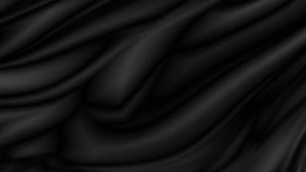 Schwarzer Luxus-Stoff Hintergrund mit Kopierraum — Stockfoto