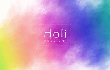 Renkli sıçrama vektörü çiziminin Holi festivali arka plan tasarımı