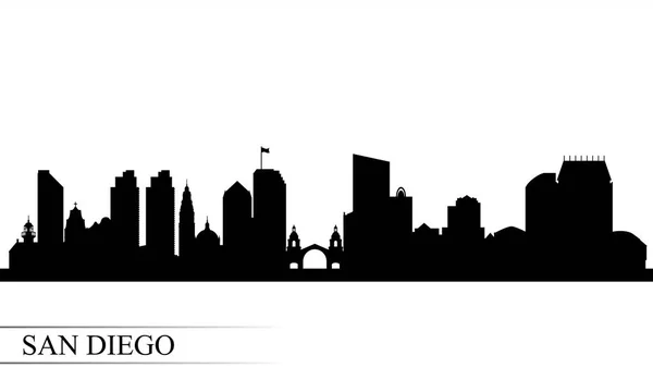 San diego city silhouette hintergrund — Stockvektor