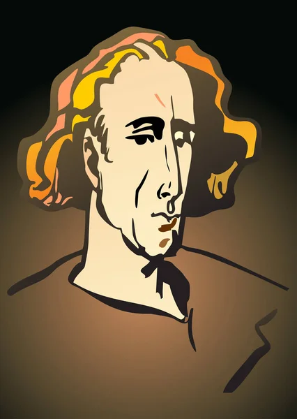 Kel kızıl saçlı hayali bir adamın portresi.