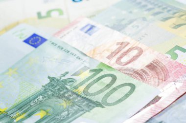100 euro banknot yakın çekim