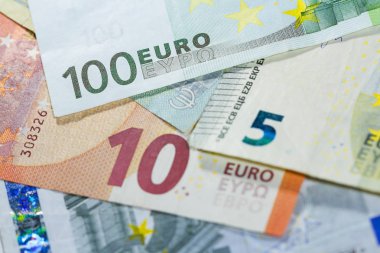 100 euro banknot yakın çekim