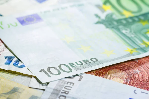 One hundred Euro banknote close up — Stock Photo, Image