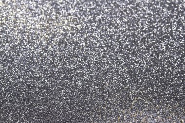  Soyut gümüş glitter arka plan parlayan ışık ve yumuşak bokeh, Festival renkler ile