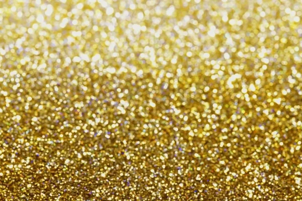 빛나는 빛과 부드러운 bokeh, 축제 색상으로 추상적인 황금 반짝이 배경 — 스톡 사진