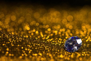 Glitter ve yumuşak altın bokeh ile büyük luxuryl parlayan parlayan Yahudi