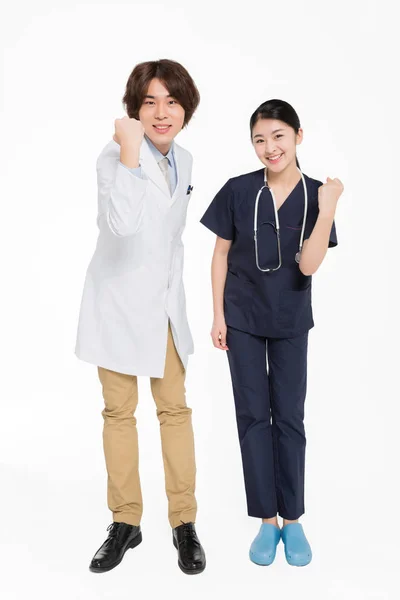Dois especialistas médicos profissionais — Fotografia de Stock