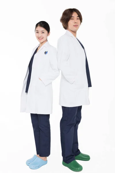 Dois especialistas médicos profissionais — Fotografia de Stock