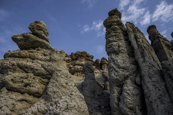 Naturligt Formade Stenpelare Som Liknar Människor Stendockor Kuklica — Stockfoto