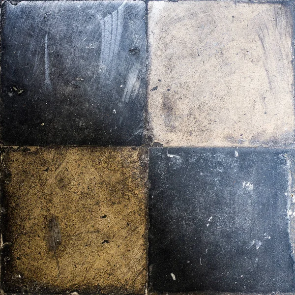 Very Old Retro Floor Tiles, circa 1920, four of them on square