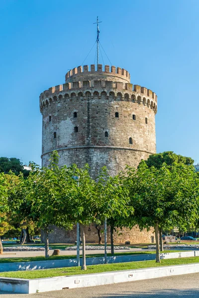 Torre Blanca, Vista del centro de Tesalónica, Grecia - Vertica —  Fotos de Stock