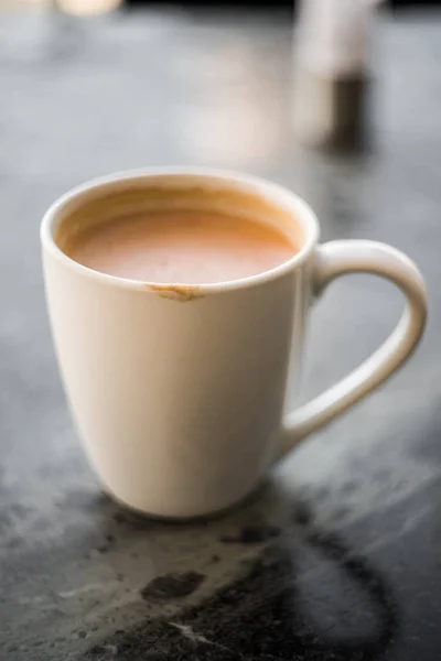 Cup of Coffee After the First Sip — Stock Photo, Image