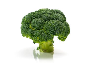 Taze brokoli, ağaç bak, Studio beyaz arka plan üzerinde ateş