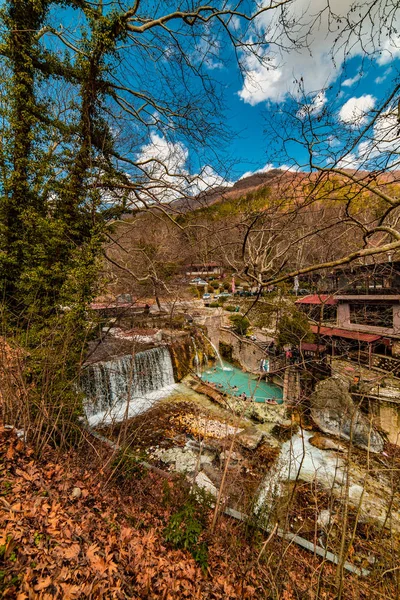 Loytra Pozar Hot Springs, uno de los destin turísticos más populares —  Fotos de Stock