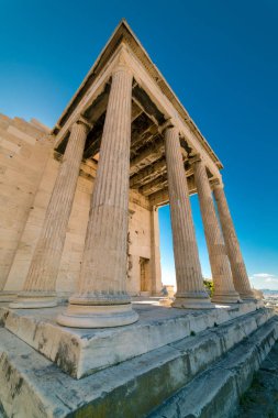 Parthenon Tapınağı Akropol Atina Arkeoloji yerin detayları