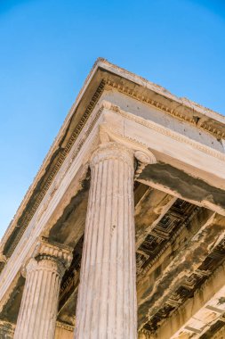 Parthenon Tapınağı Akropol Atina Arkeoloji yerin detayları