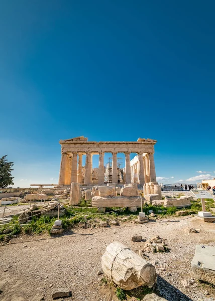 Acrópole de Parthenon de Atenas Lugar Arqueológico — Fotografia de Stock