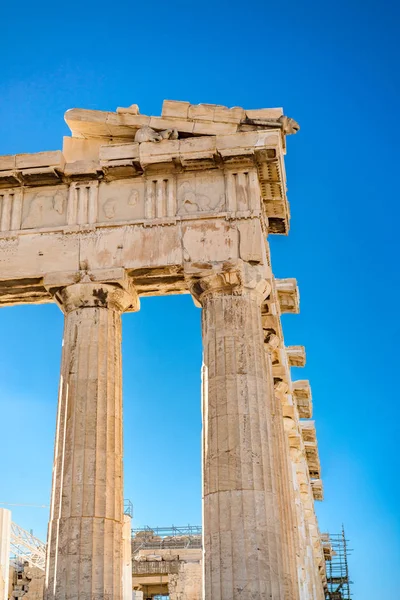 Dettagli presso l'Acropoli del Partenone di Atene — Foto Stock