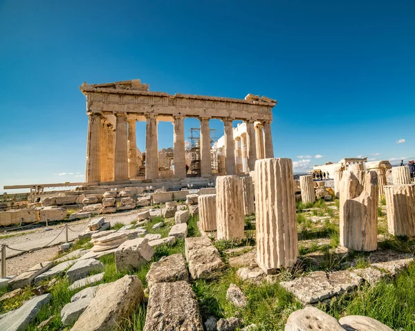 Parthenon-Acropolis van Athene archeologische plaats Rechtenvrije Stockfoto's