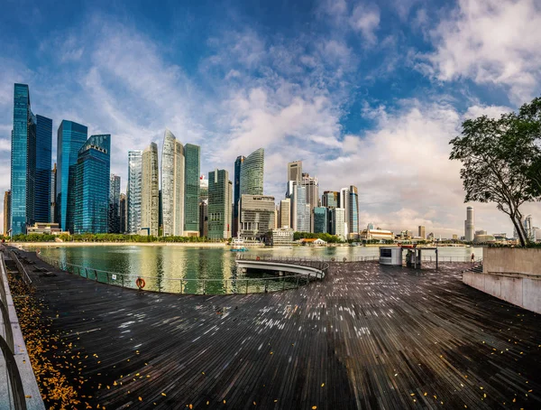 Panoramiczny widok na miasto Singapore — Zdjęcie stockowe