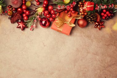 Noel arka plan dekorasyon ile