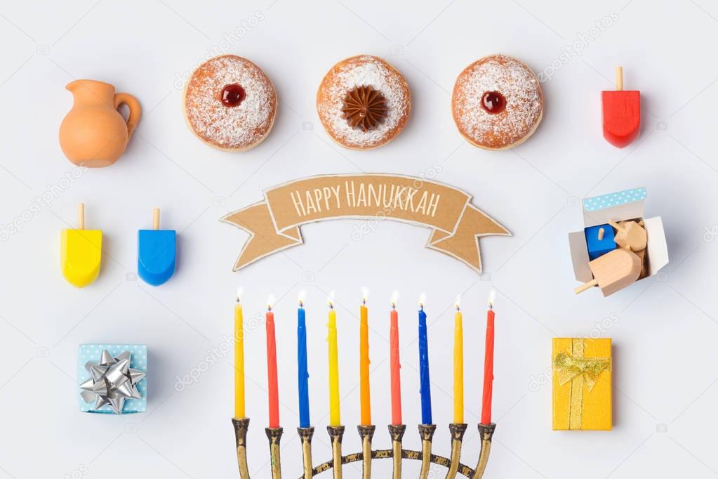 Hanukkah holiday template