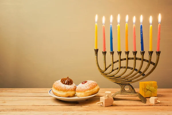 Εορτασμό hanukkah εβραϊκή αργία — Φωτογραφία Αρχείου