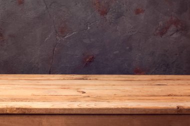 boş ahşap güverte tablo 