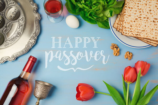 Passover holiday greeting card 