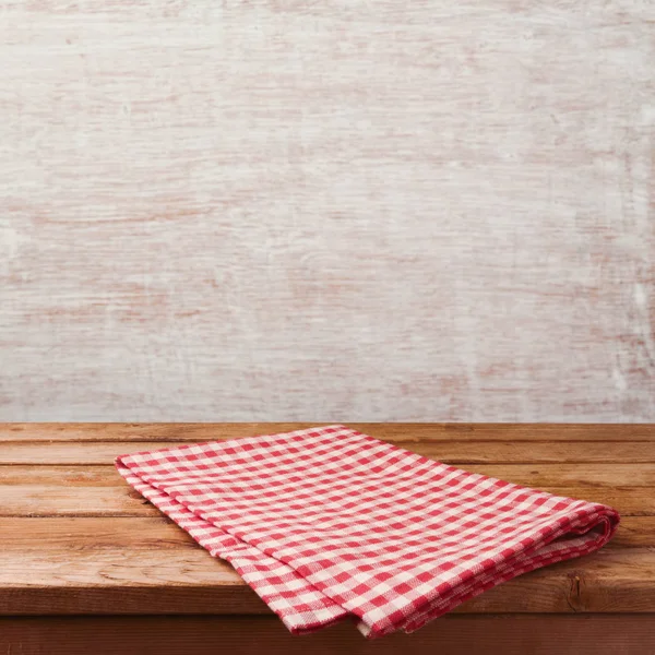 Empty wooden deck table — Stock Photo, Image