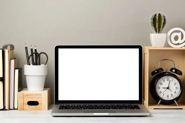 Laptop-Computer-Attrappe — Stockfoto