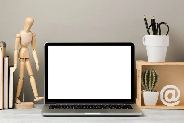 Laptop-Computer-Attrappe — Stockfoto