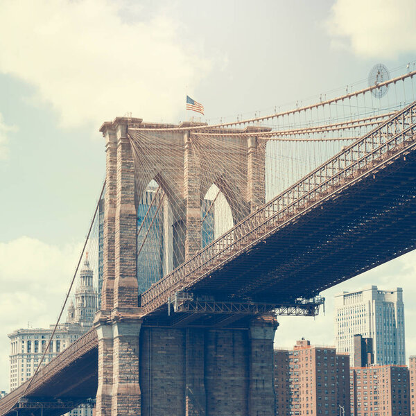 Brooklyn bridge, New York city, USA