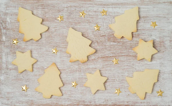 Natale biscotti sfondo — Foto Stock