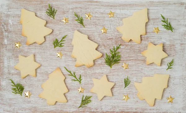 Natale biscotti sfondo — Foto Stock