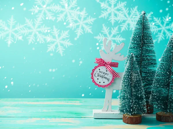 Kerstmis achtergrond met rendieren — Stockfoto