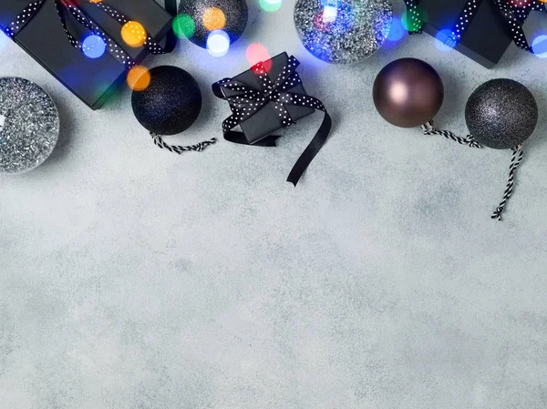 Weihnachten Hintergrund mit Geschenk-Boxen — Stockfoto