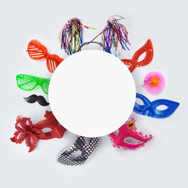 Karneval eller mardi gras masker — Stockfoto