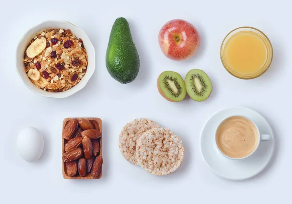 Hälsosam frukost koncept — Stockfoto