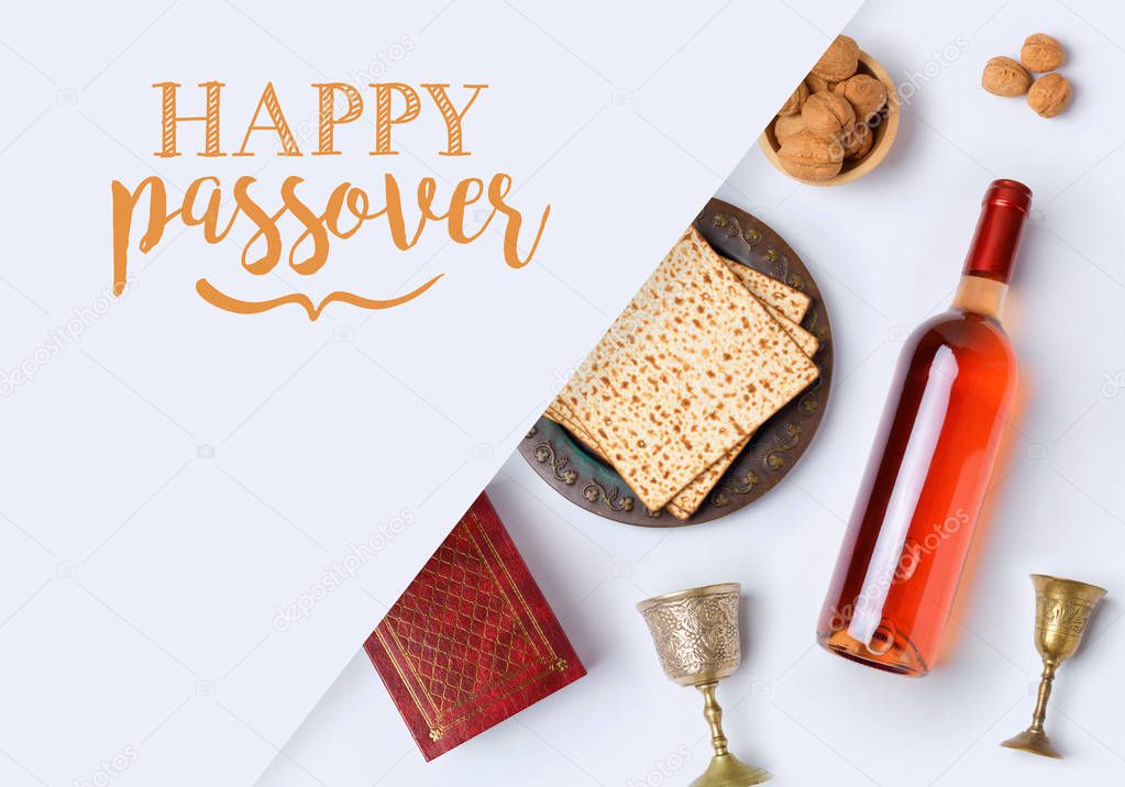 Jewish holiday Passover banner design