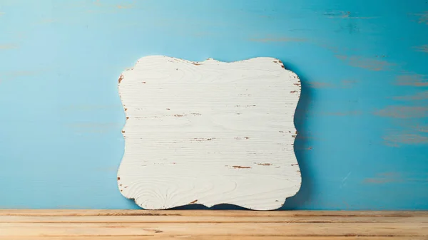 Tablero Madera Vintage Sobre Fondo Rústico — Foto de Stock