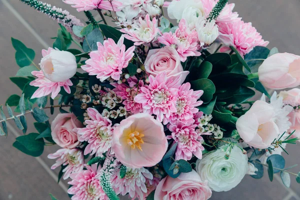 Printemps fleurs fond de bouquet — Photo