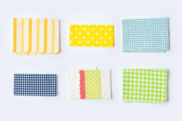Kolekcja Ręczników Stołowych Lub Kuchennych Białym Tle Gotowanie Lub Pieczenia — Zdjęcie stockowe
